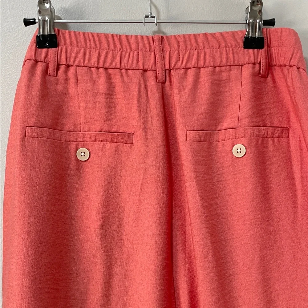 Part Two Sibille Wide-Leg Coral Pants in Porcelain Rose - Picture 9 of 15